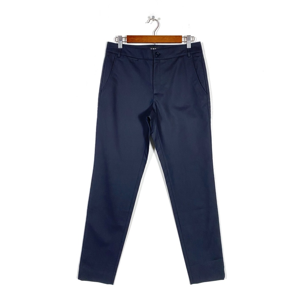 A.P.C. Tapered Cotton Trouser Pants Navy